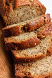 Delicious homemade banana bread fresh out of the oven