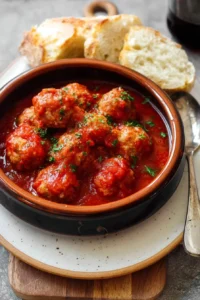 Slow cooker turkey meatballs in a delicious homemade sauce