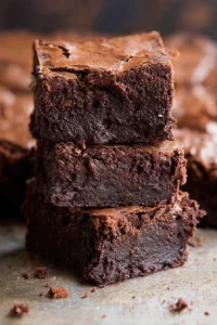 The ultimate homemade brownie recipe with rich chocolate fudge.