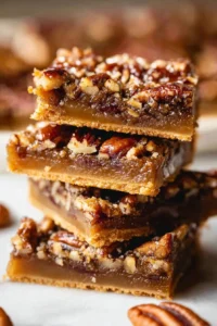 Delicious best ever pecan pie bars with a buttery crust and nutty filling