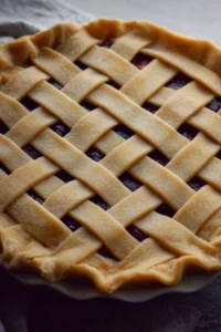 Perfectly woven lattice pie crust for delicious homemade pies