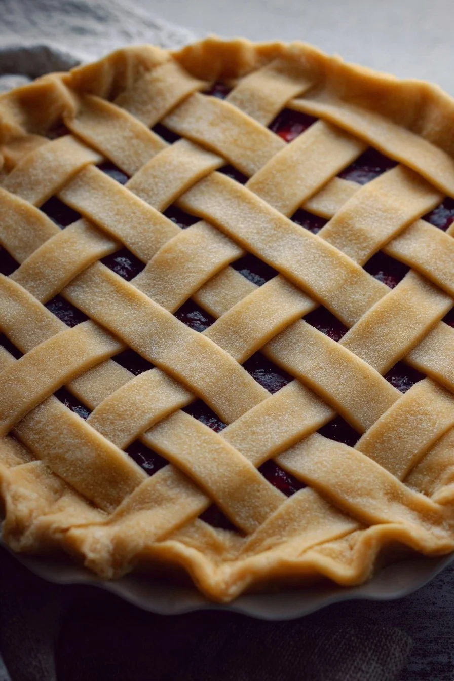 Perfectly woven lattice pie crust for delicious homemade pies