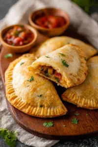 Crispy air fryer empanadas filled with savory ingredients