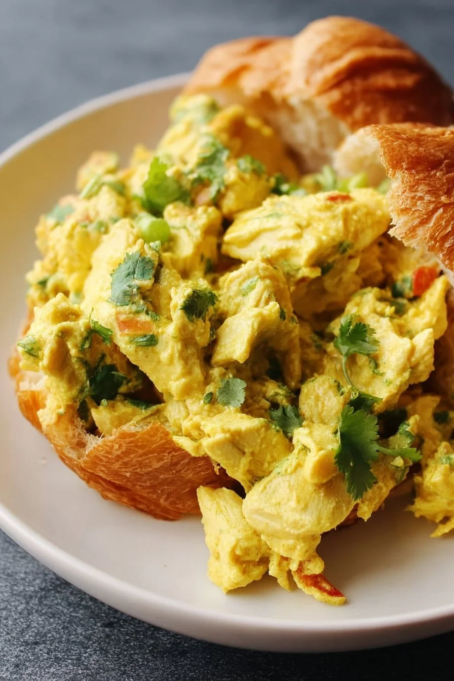 Delicious Curry Chicken Salad with vibrant spices and fresh ingredients