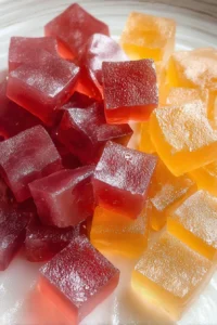 A colorful assortment of electrolyte gummies in various shapes and flavors