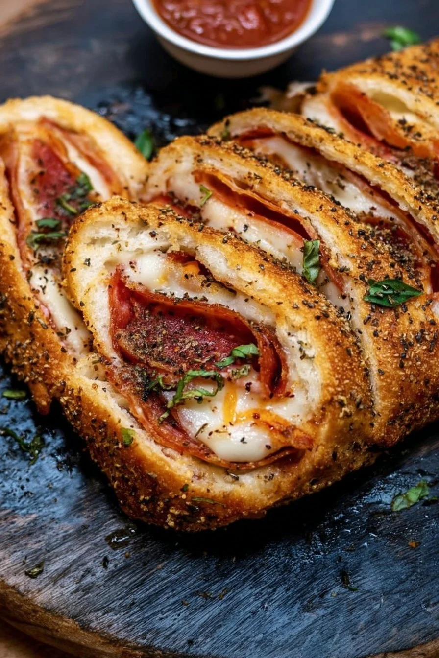 Delicious quick and easy Stromboli recipe with savory fillings