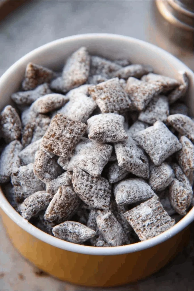 Delicious and healthy Skinny Muddy Buddies snack recipe