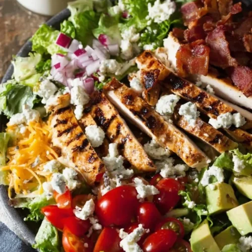 Southwest grilled chicken salad with candied bacon 2026 01 05 133203 683x1024
