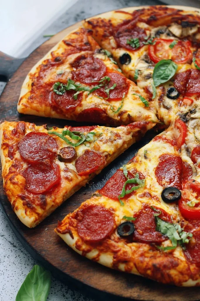 Easiest homemade pizza recipe with fresh ingredients and delicious toppings