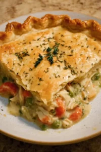 Delicious homemade Turkey Pot Pie with flaky crust and rich filling
