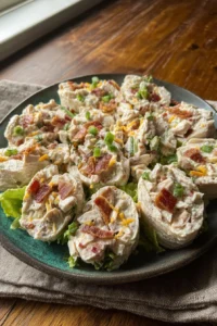 Delicious Chicken Bacon Ranch Salad with fresh ingredients and crispy bacon