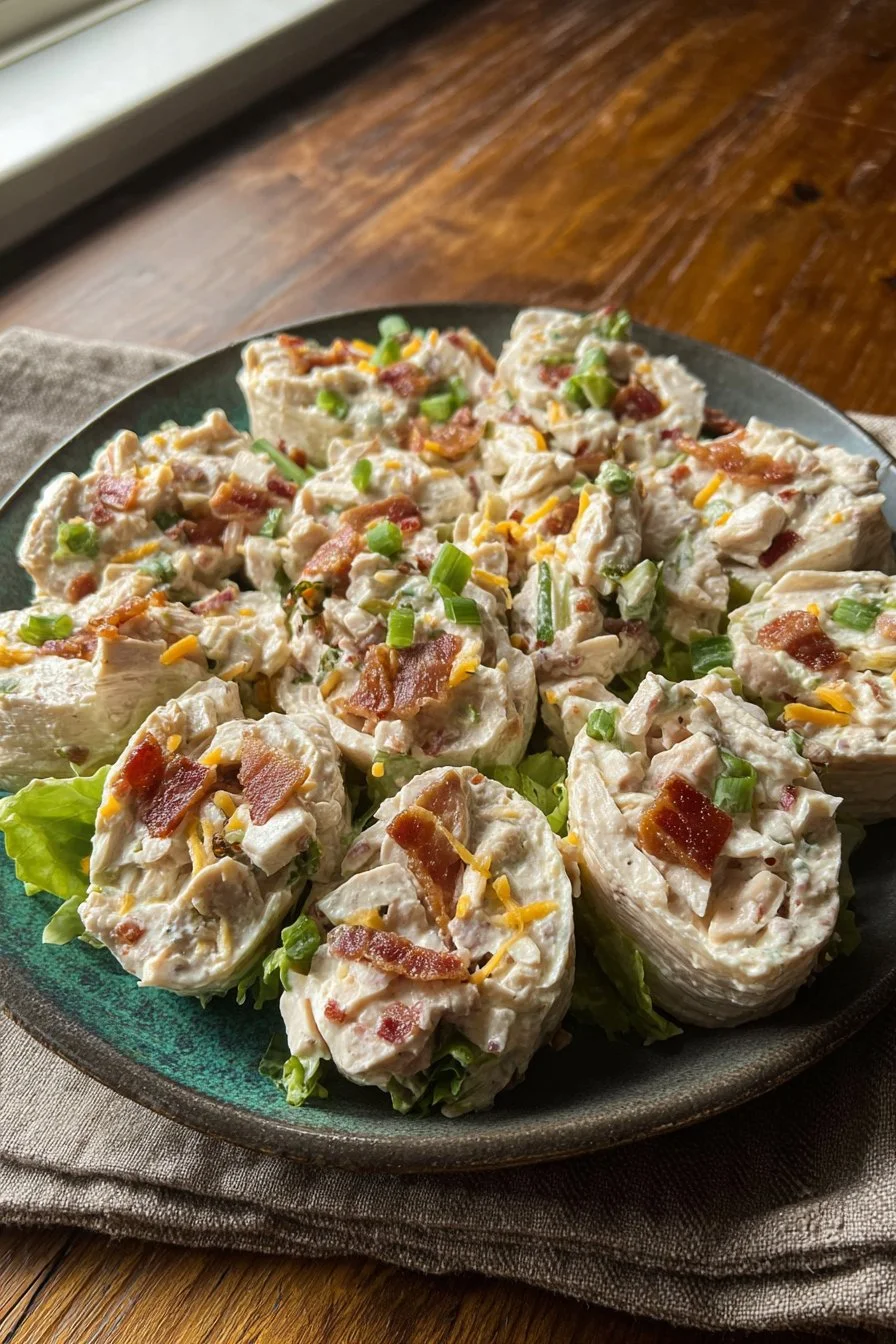 Delicious Chicken Bacon Ranch Salad with fresh ingredients and crispy bacon