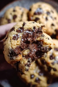 Delicious thick chocolate chip cookies baked to perfection