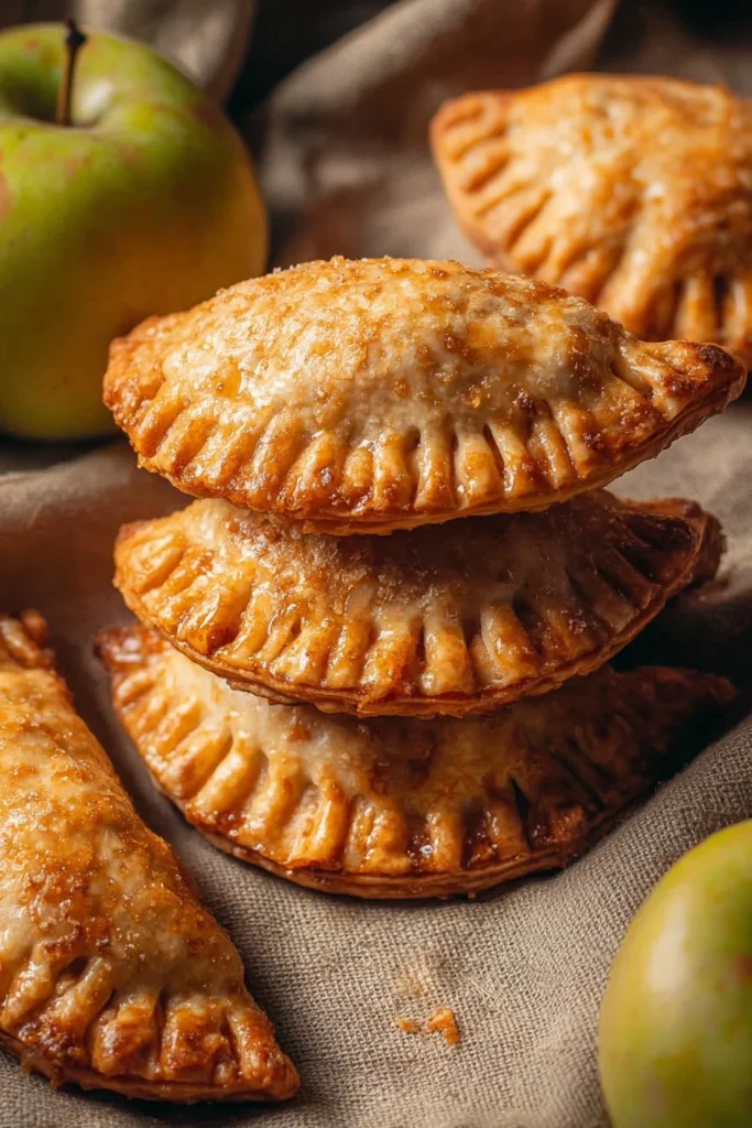Delicious homemade apple hand pies fresh out of the oven