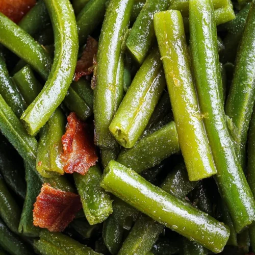Delicious crack green beans recipe with fresh ingredients