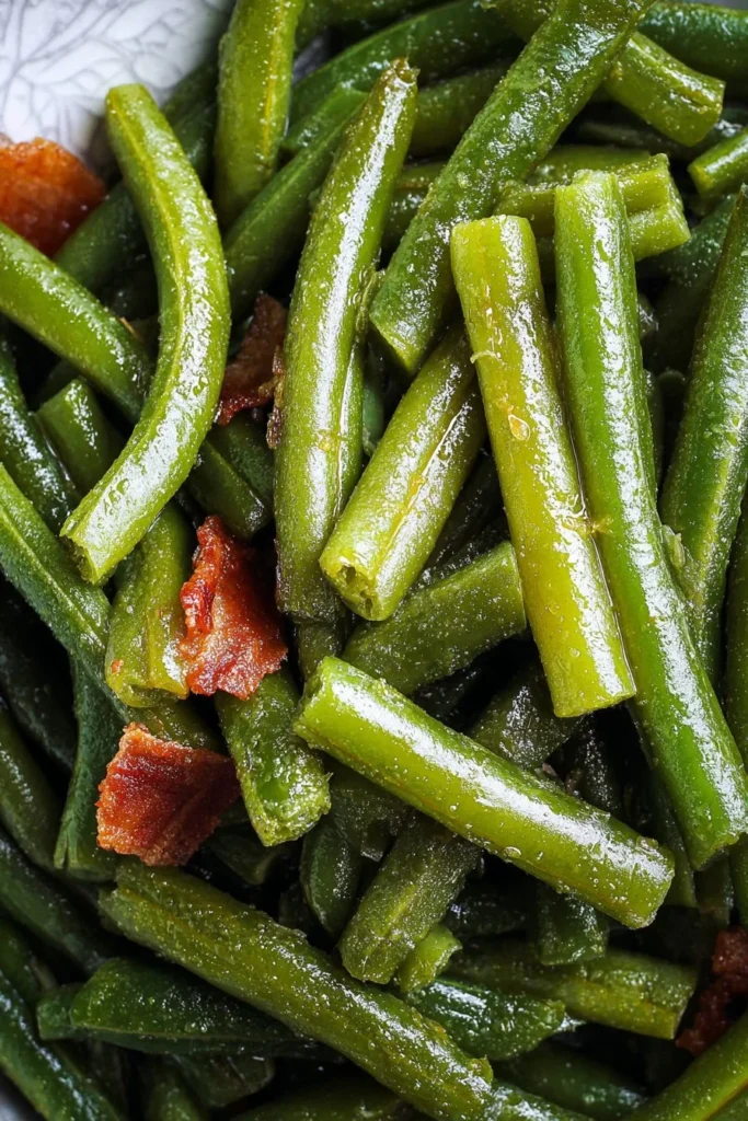 Delicious crack green beans recipe with fresh ingredients