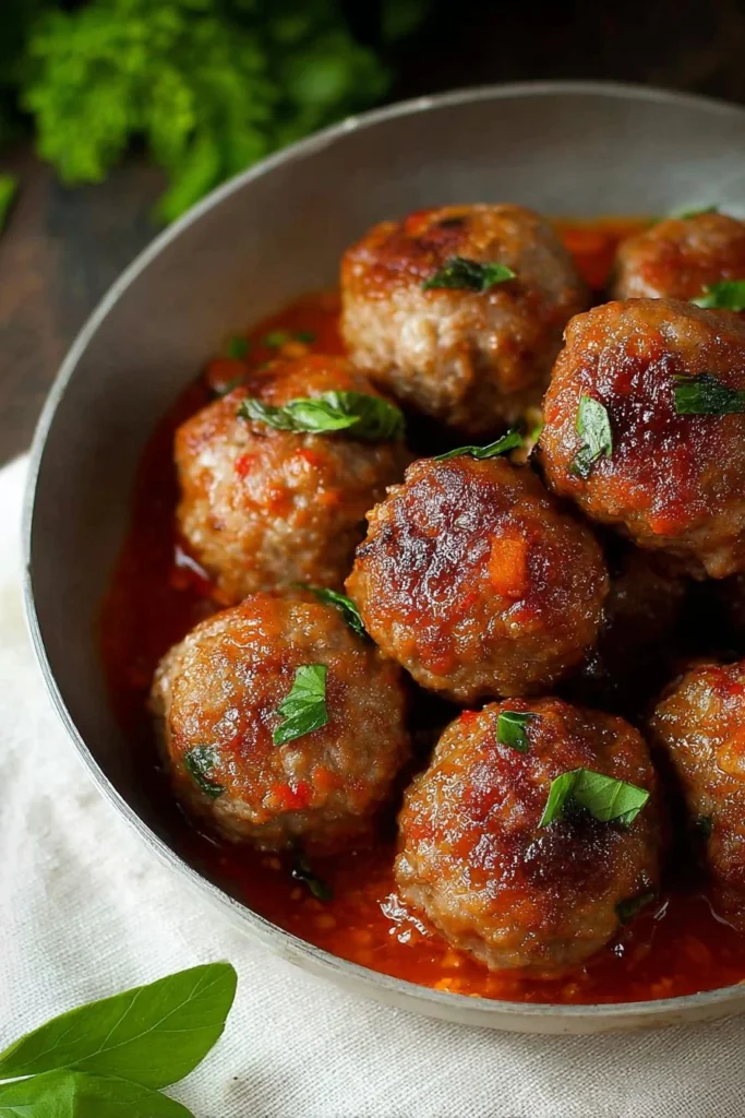 Delicious and easy homemade meatballs cooked to perfection