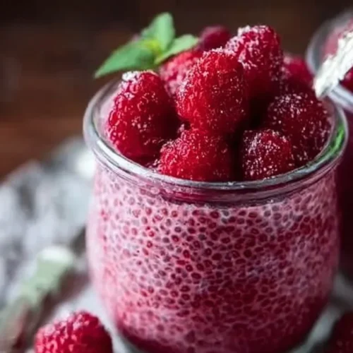 Raspberry chia pudding sweetened with maple syrup 2026 05 17 145605 683x1024