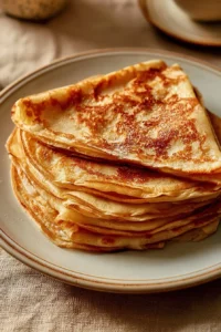 Delicious Classic French Crêpes served with toppings