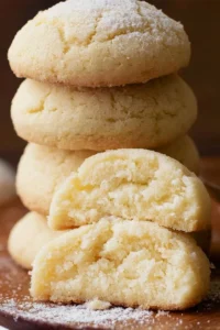 Delicious easy cream cheese cookies on a plate, ready to enjoy.