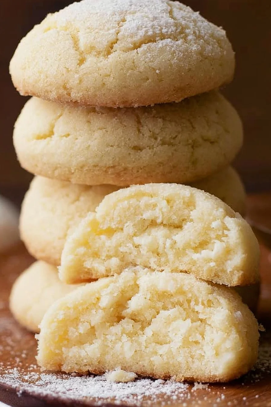 Delicious easy cream cheese cookies on a plate, ready to enjoy.