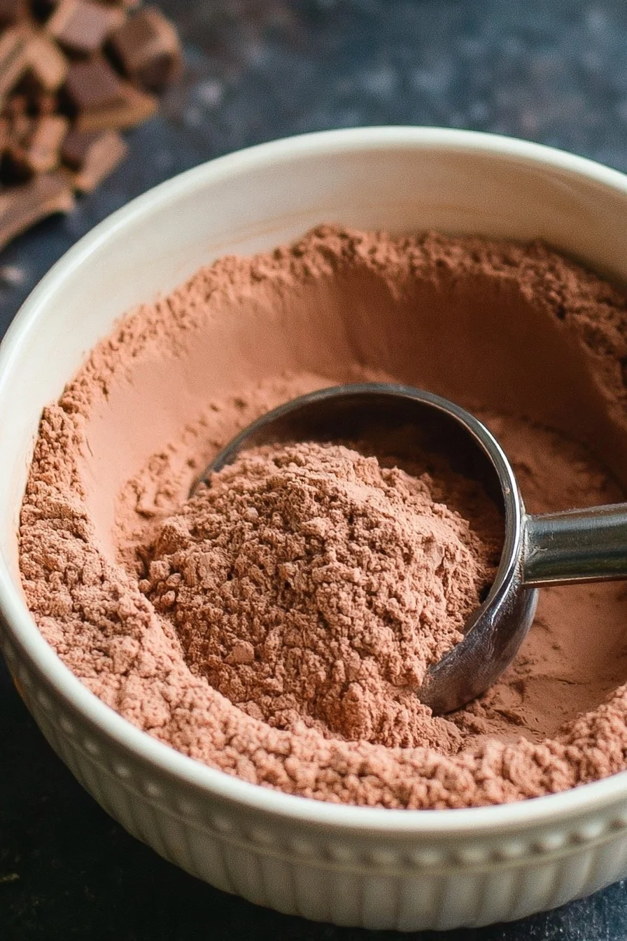 Easy homemade hot cocoa mix recipe with just water for a delicious drink