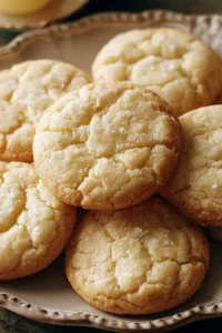 Delicious Kentucky Butter Cake Cookies arranged on a platter