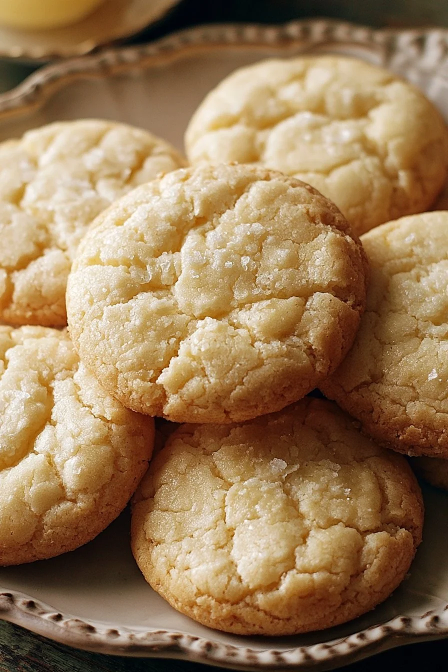 Delicious Kentucky Butter Cake Cookies arranged on a platter