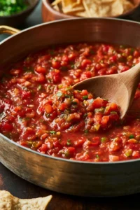 Delicious homemade salsa recipe with fresh ingredients and vibrant colors
