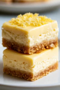 Lemon Cheesecake Protein Bars recipe with high protein and low carb content