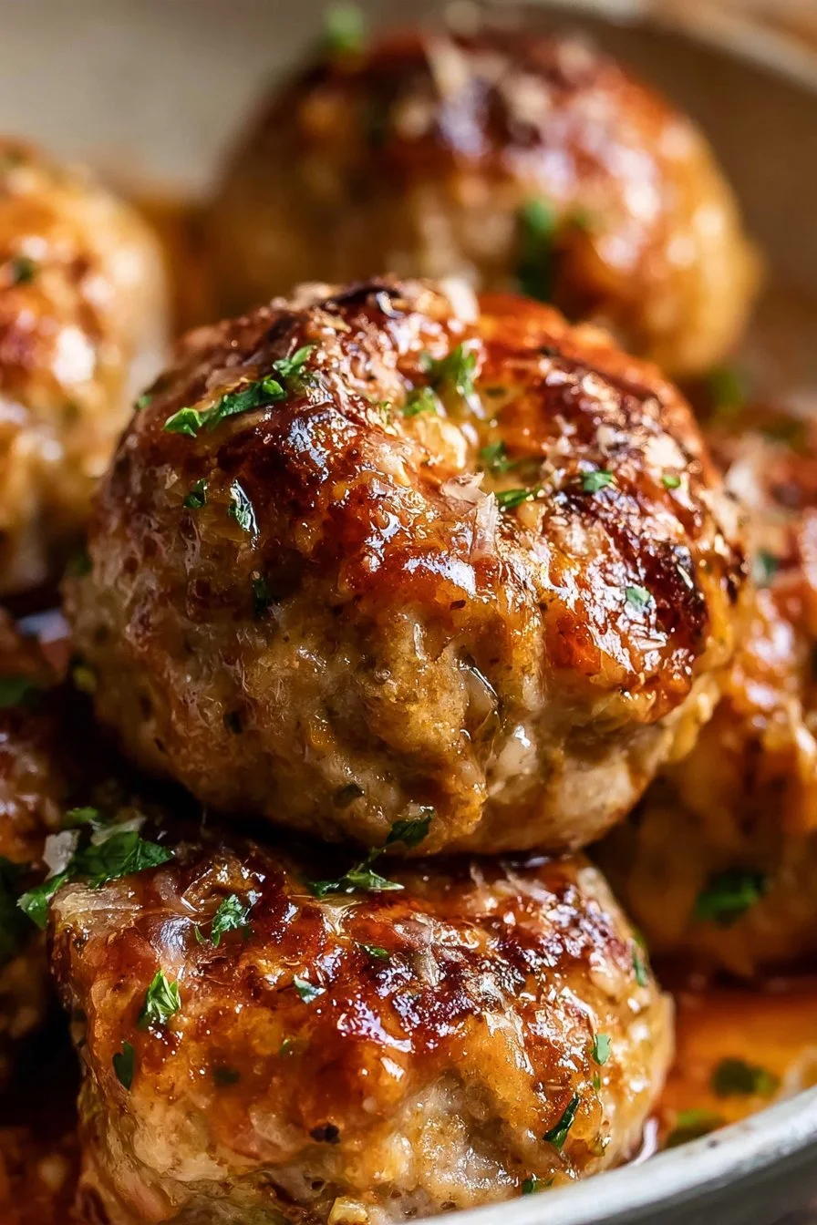 Homemade meatballs served with marinara sauce and spaghetti