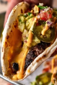 Smash Burger Tacos recipe showcasing delicious flavors and presentation