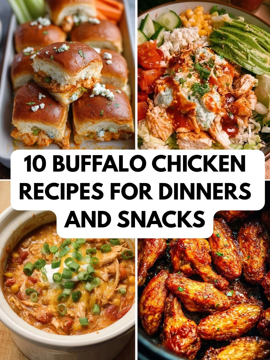 10 Buffalo Chicken Recipes for Dinners and Snacks 8 Buffalo Chicken Recipes