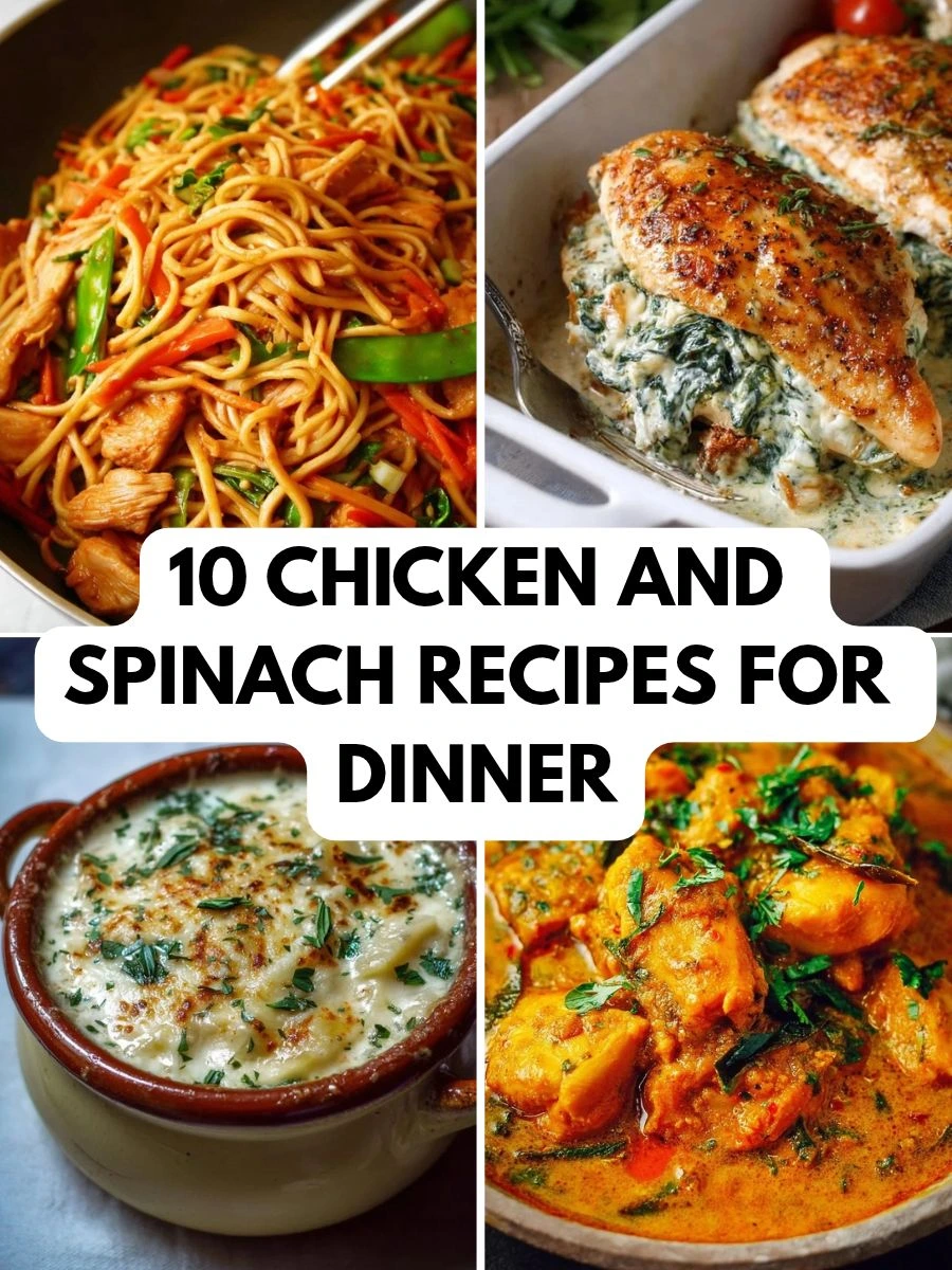 10 Chicken and Spinach Recipes for Dinner 6 Chicken and Spinach Recipes